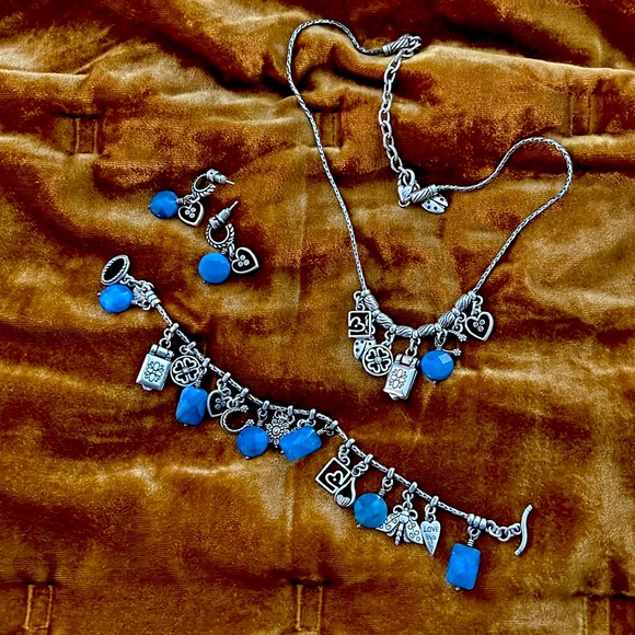 Brighton set of necklace, earrings and bracelet..barely worn! - Picture 1 of 5